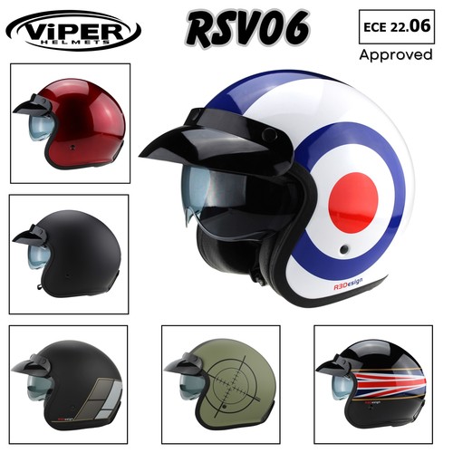 Casque moto scooter jet - scooter, ouvert