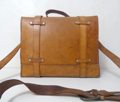 Ancienne sacoche cuir - sacoche, en