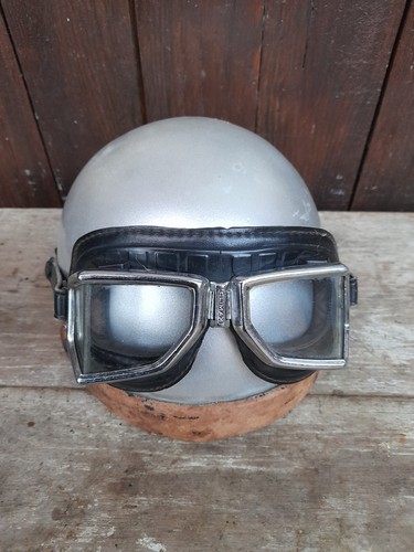 Casque moto bol lunettes - de,