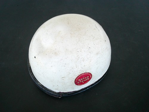 Ancien casque moto bol avec - ancien,